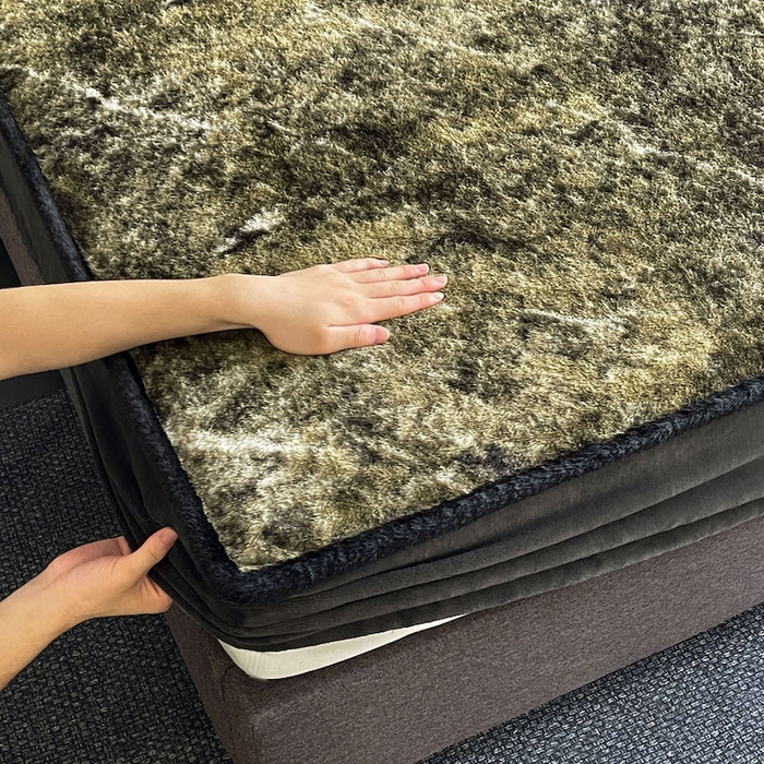 91家纺网 家纺一手货源 找家纺 极简 2025新款牛奶绒保暖单床笠 床笠单件 莉雅-绿