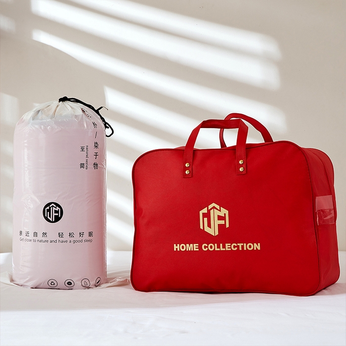 91家纺网 家纺一手货源 找家纺 （总）纪梵茜 2025新款全棉婚庆被芯长绒棉51%大豆纤维被子纯棉喜庆婚嫁大红冬被-喜事连连