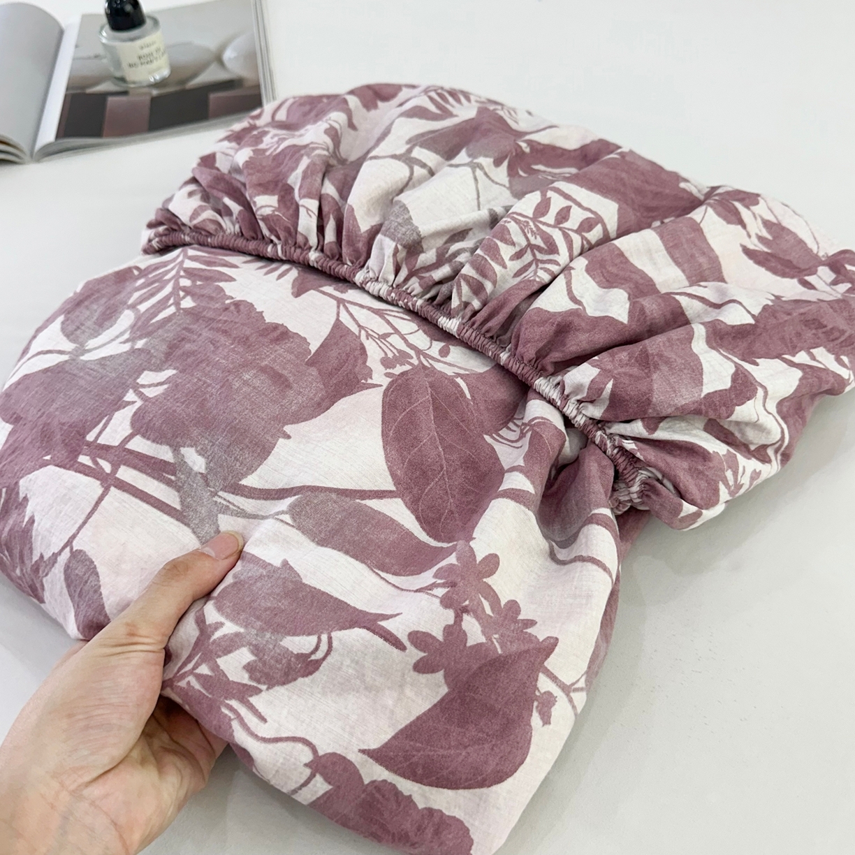 91家纺网 家纺一手货源 找家纺 （总）一比一家纺 2025新款高克重复古原麻床笠