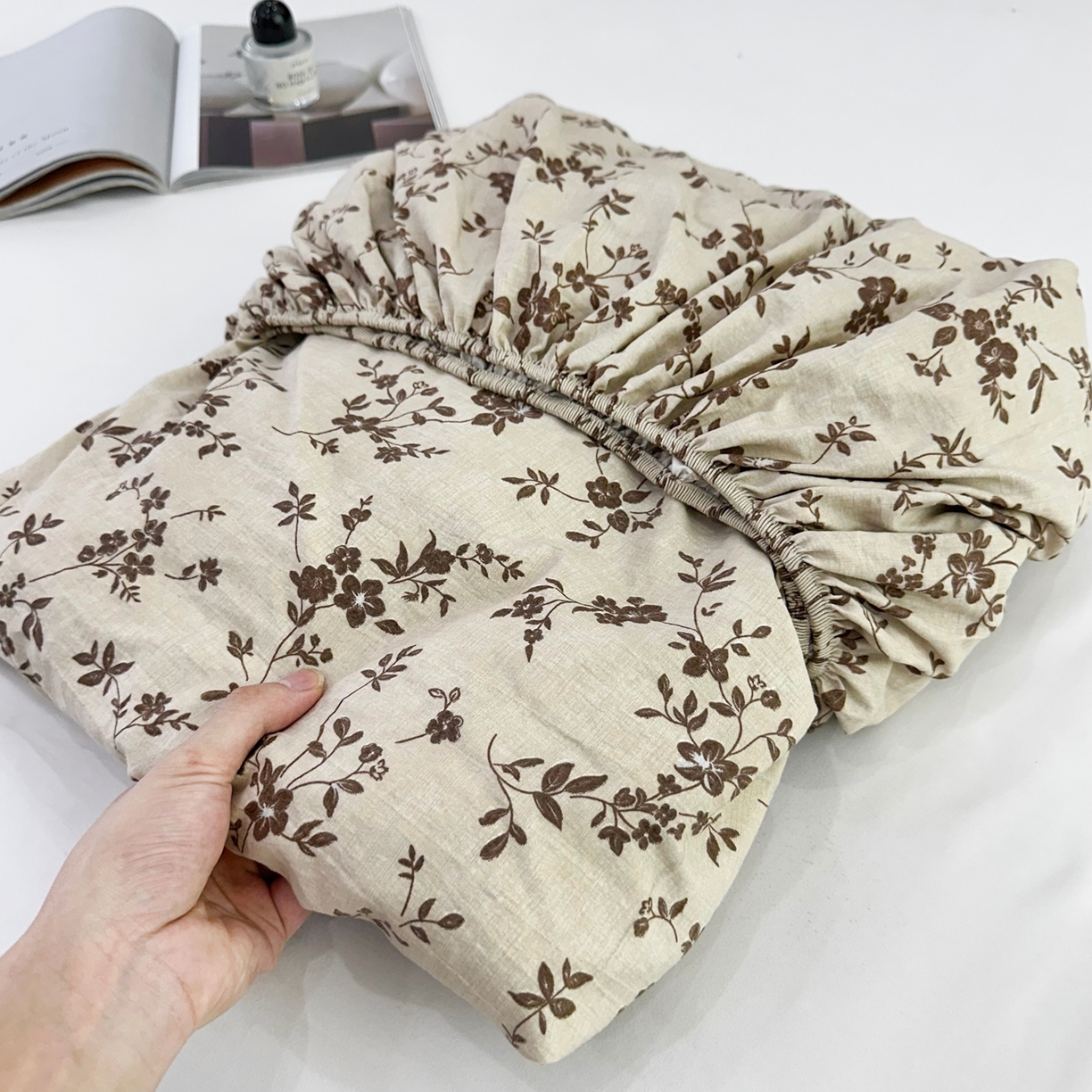 91家纺网 家纺一手货源 找家纺 （总）一比一家纺 2025新款高克重复古原麻床笠