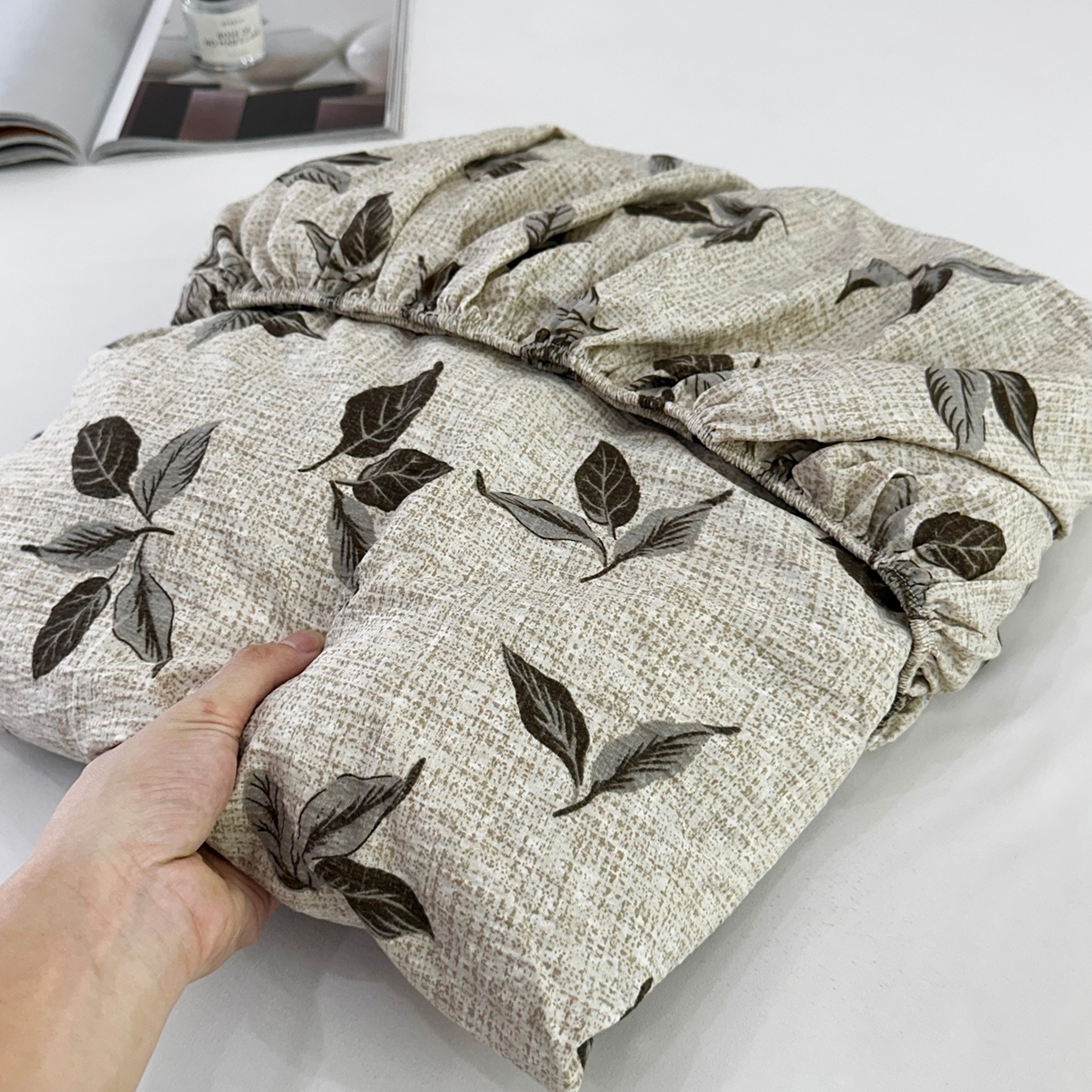 91家纺网 家纺一手货源 找家纺 （总）一比一家纺 2025新款高克重复古原麻床笠