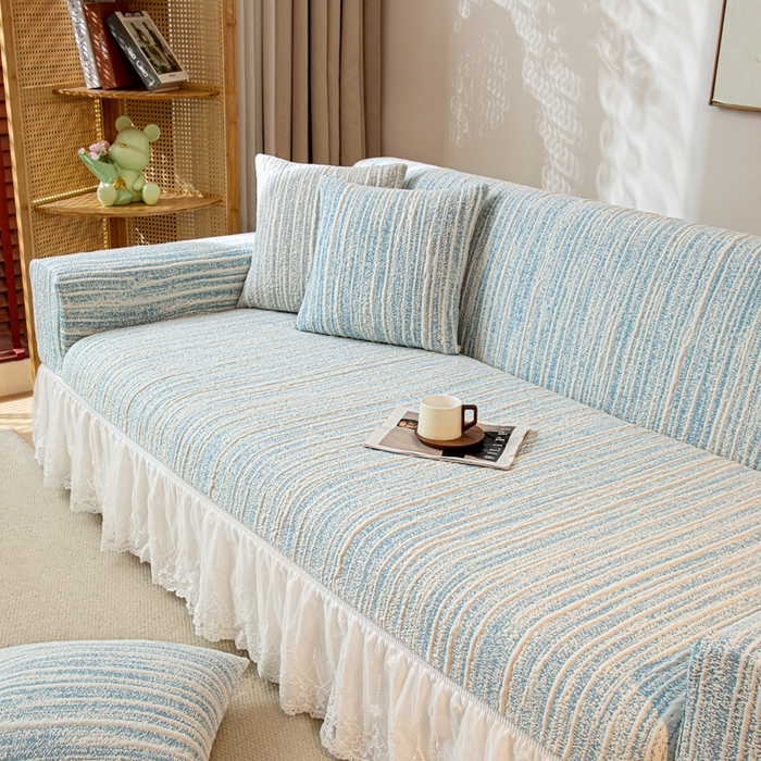 91家纺网 家纺一手货源 找家纺 （总）沐沐家纺 2025新款星弦裙边款沙发套