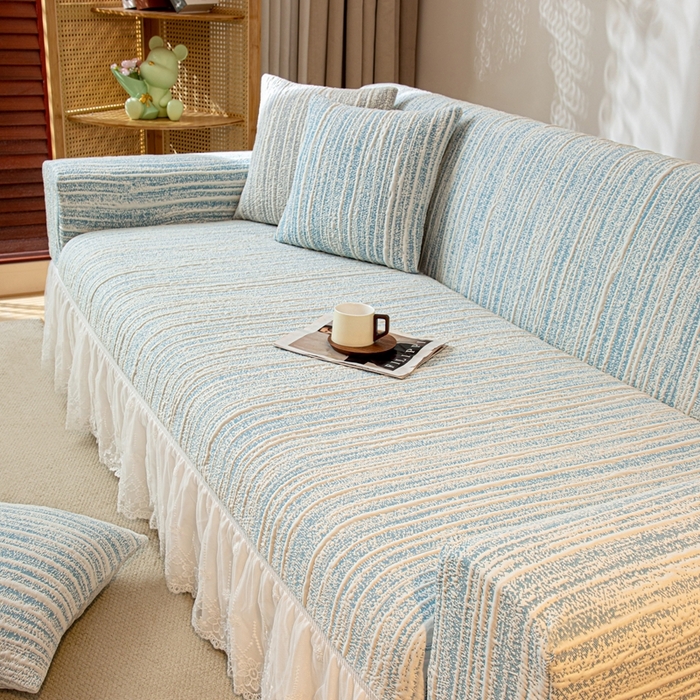 91家纺网 家纺一手货源 找家纺 （总）沐沐家纺 2025新款星弦裙边款沙发套