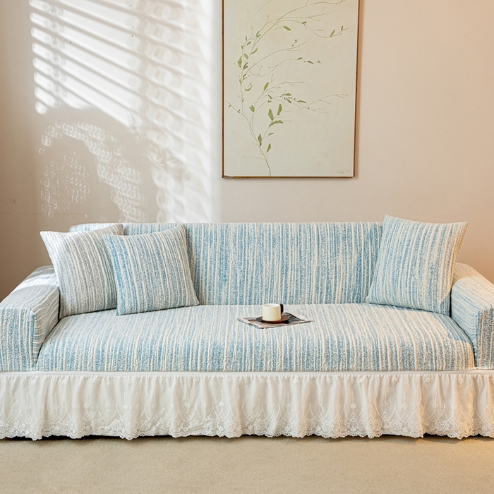 91家纺网 家纺一手货源 找家纺 （总）沐沐家纺 2025新款星弦裙边款沙发套