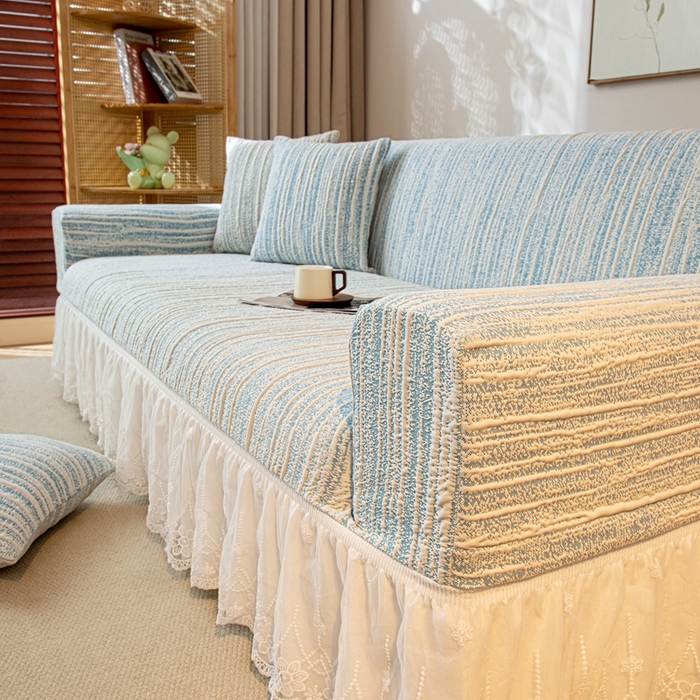 91家纺网 家纺一手货源 找家纺 （总）沐沐家纺 2025新款星弦裙边款沙发套