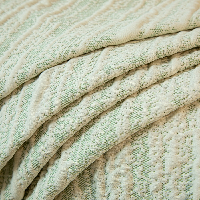 91家纺网 家纺一手货源 找家纺 沐沐家纺 2026新款星弦裙边款沙发套 抹茶绿