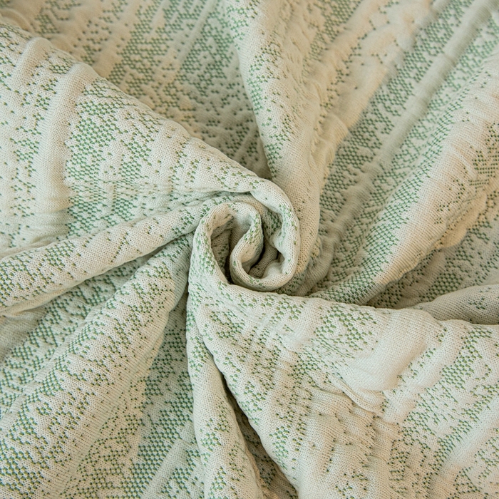 91家纺网 家纺一手货源 找家纺 沐沐家纺 2026新款星弦裙边款沙发套 抹茶绿