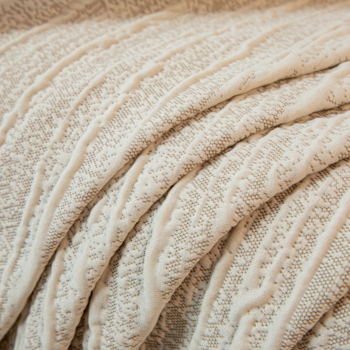 91家纺网 家纺一手货源 找家纺 沐沐家纺 2026新款星弦裙边款沙发套 浅卡其