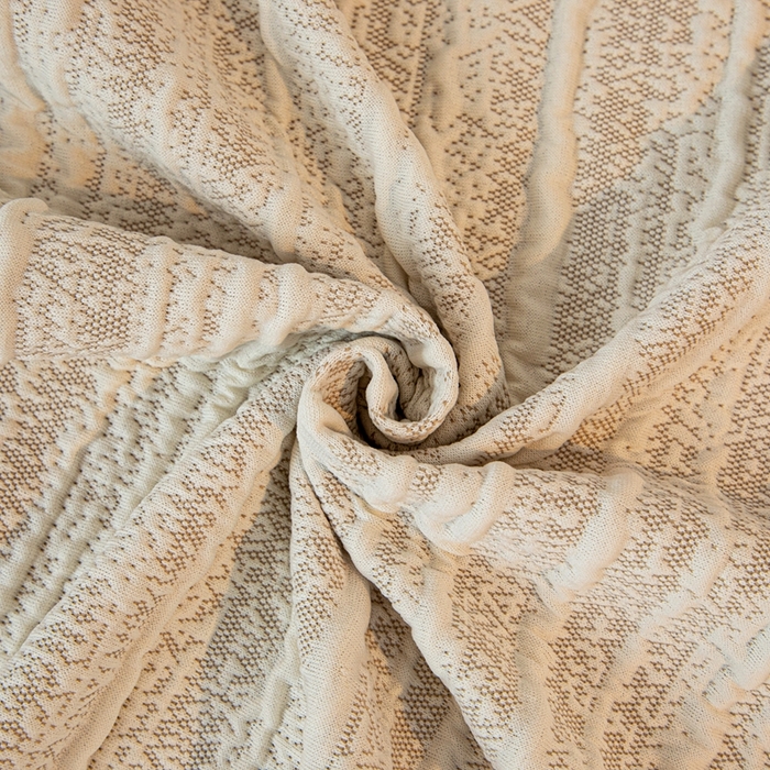 91家纺网 家纺一手货源 找家纺 沐沐家纺 2026新款星弦裙边款沙发套 浅卡其