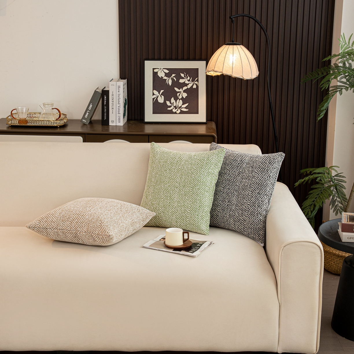 91家纺网 家纺一手货源 找家纺 沐沐家纺 2026新款波点抱枕 组合图仅做展示不可下单