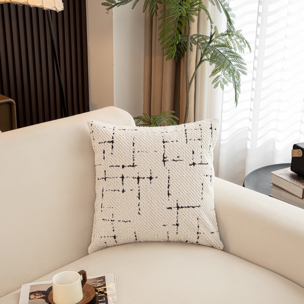 沐沐家纺 2026新款漫星抱枕 漫星-白加黑