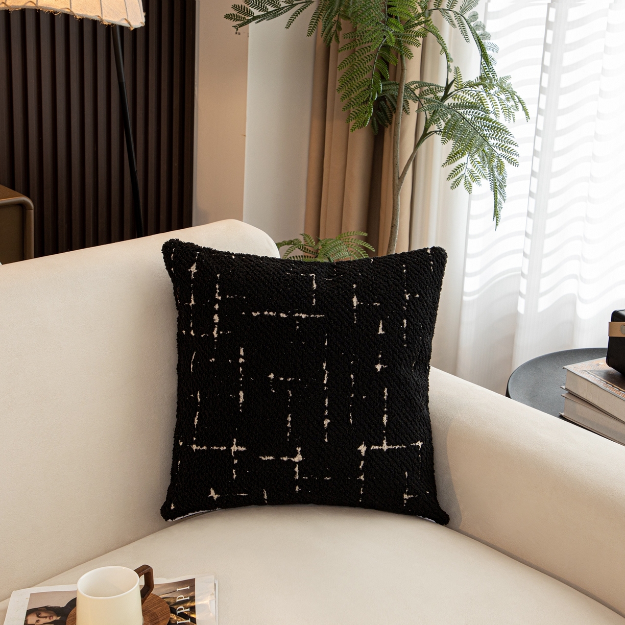 沐沐家纺 2026新款漫星抱枕 漫星-黑色