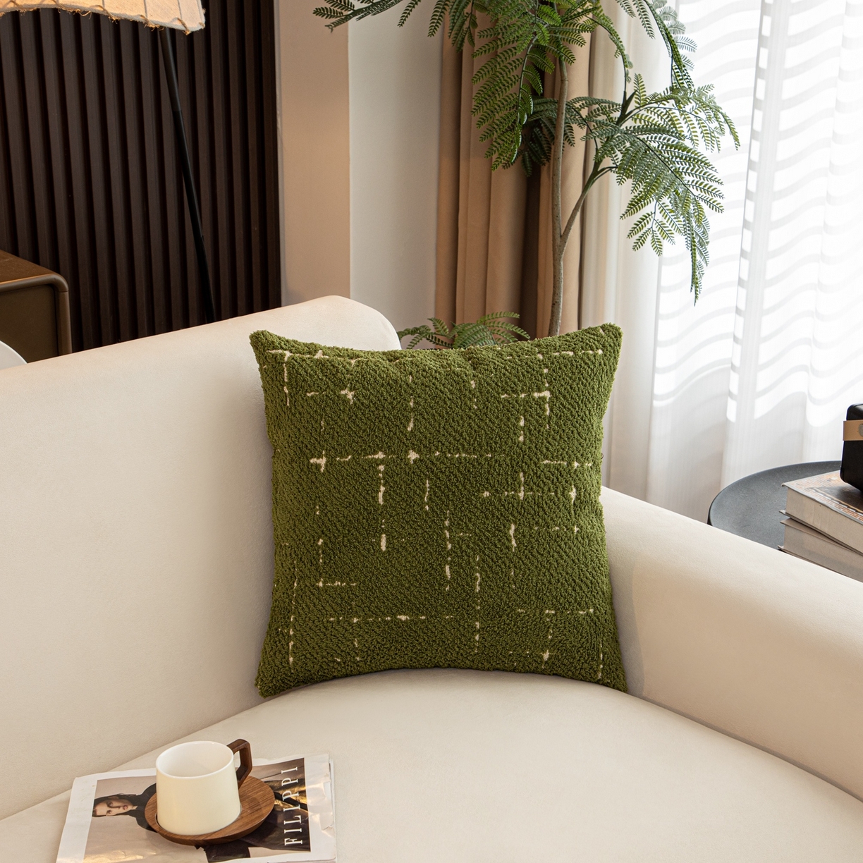 沐沐家纺 2026新款漫星抱枕 漫星-墨玉绿