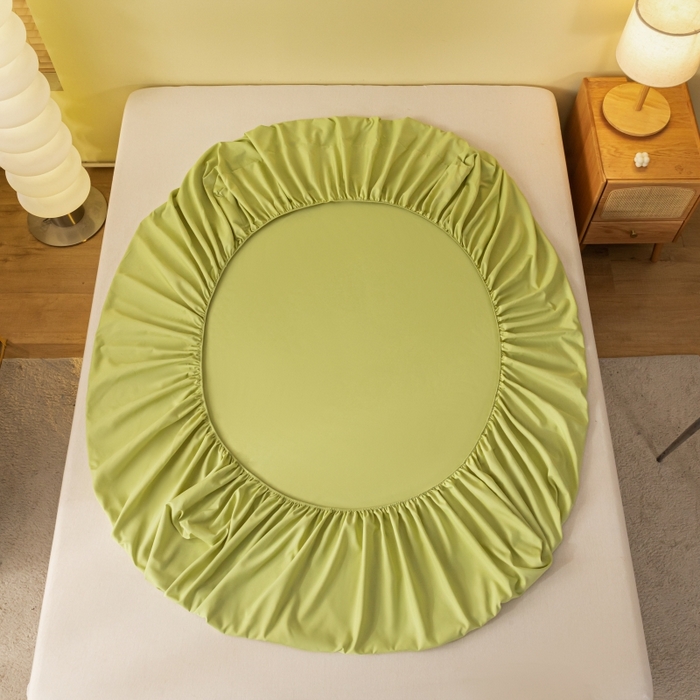 91家纺网 家纺一手货源 找家纺 （总）梵克保罗 2025新款简约纯色亲肤磨毛床笠