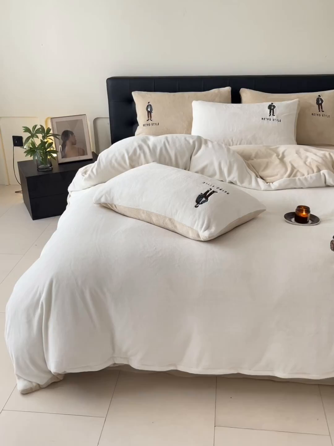 91家纺网 家纺一手货源 找家纺 （总）ONE TWO ONE 121 新品【牛奶绒刺绣四件套】2025毛毯被子四件套单件床单被套床笠珊瑚绒牛奶绒冬被法兰绒兔毛绒男孩Boy