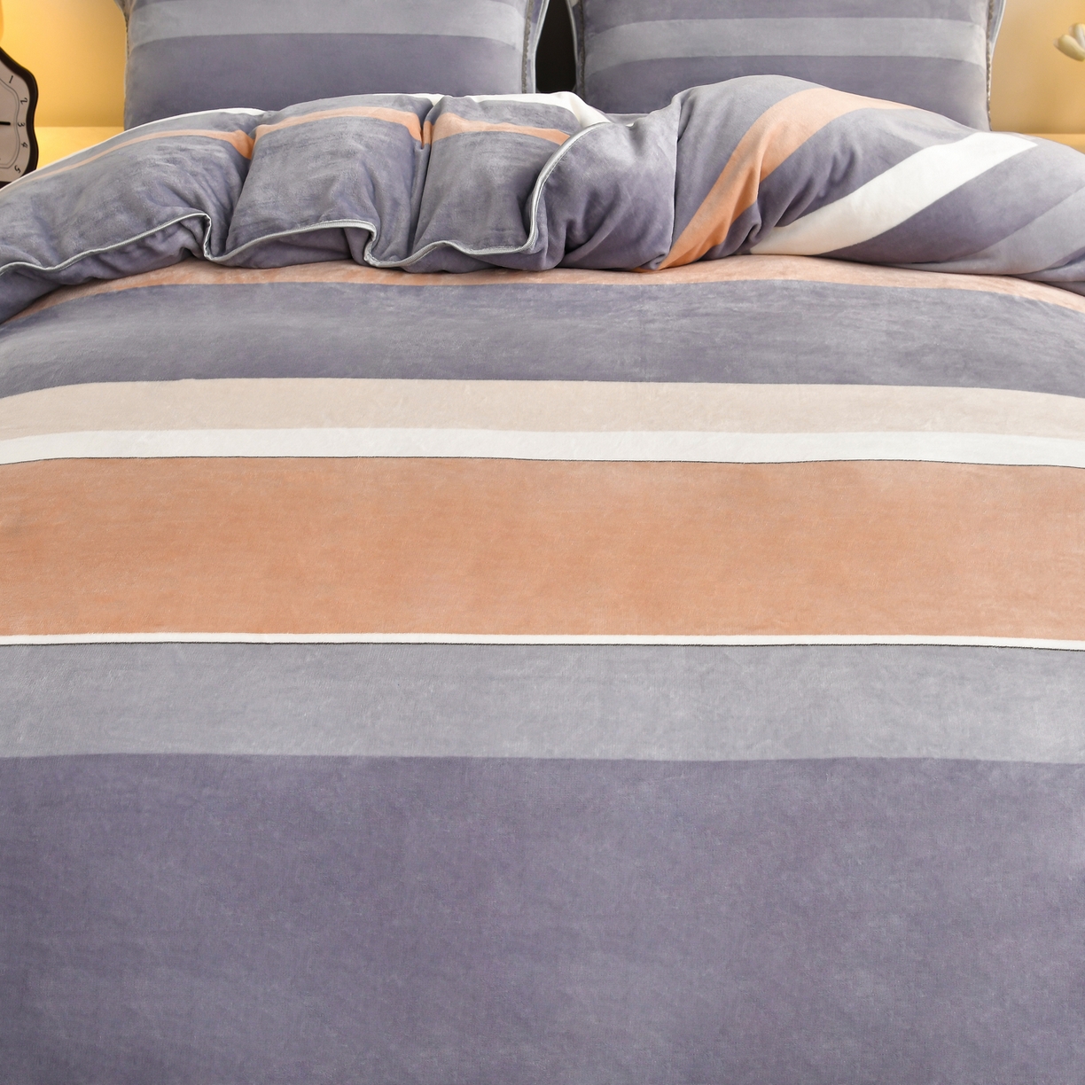 91家纺网 家纺一手货源 找家纺 （总）橘姿家纺 2025新款9-10斤牛奶绒四件套金貂绒四件套