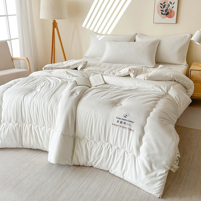 91家纺网 家纺一手货源 找家纺 （总）柏薇 2025新款A类立体新疆棉花被被子被芯