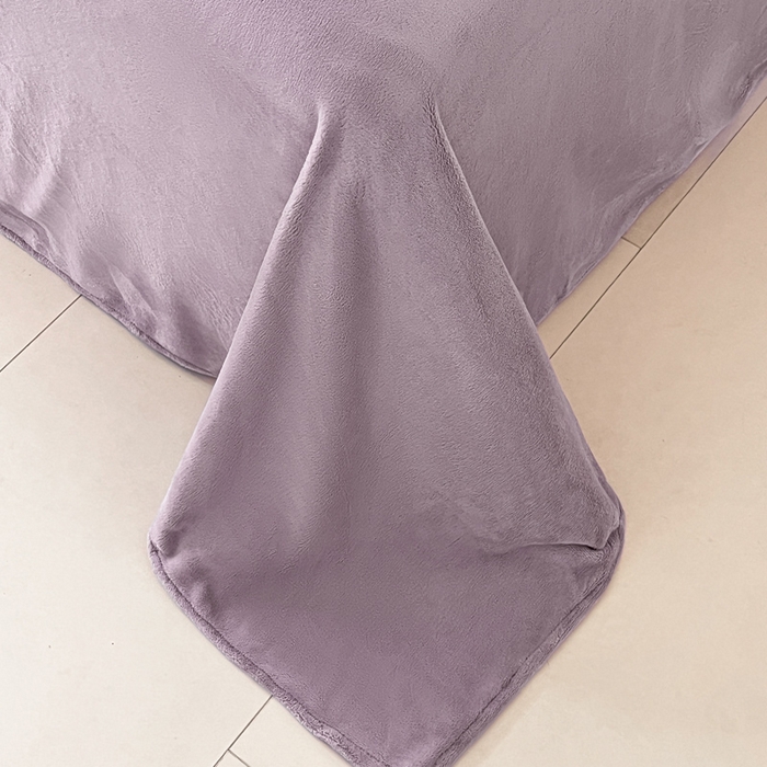 91家纺网 家纺一手货源 找家纺 ONE TWO ONE 121 新品【牛奶绒刺绣四件套】2025毛毯被子四件套单件床单被套床笠珊瑚绒牛奶绒冬被法兰绒兔毛绒男孩Boy Boy-烟紫