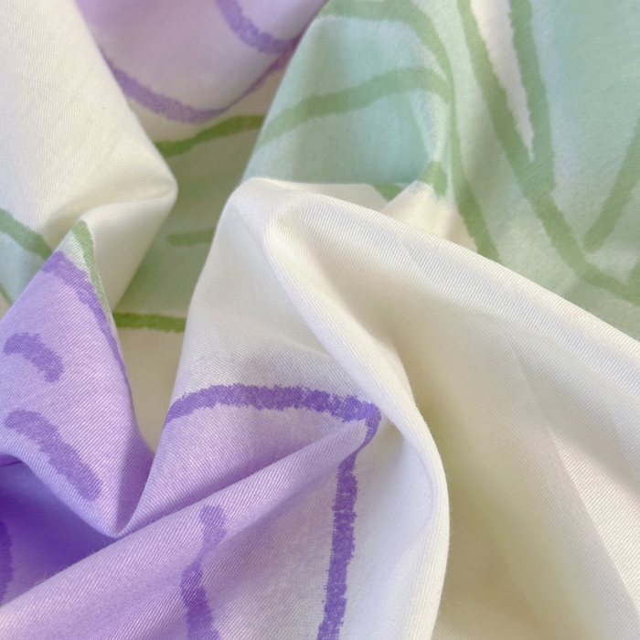 91家纺网 家纺一手货源 找家纺 梵克保罗 2025春夏新款全棉小清新卡通碎花学生季系列三件套四件套 知语