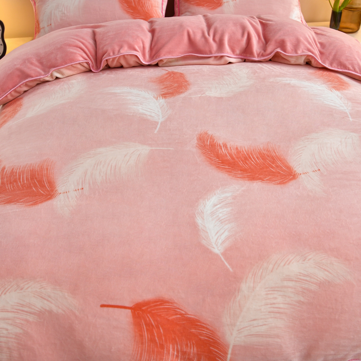 91家纺网 家纺一手货源 找家纺 橘姿家纺 2025新款9-10斤牛奶绒四件套金貂绒四件套 瑞夫丽