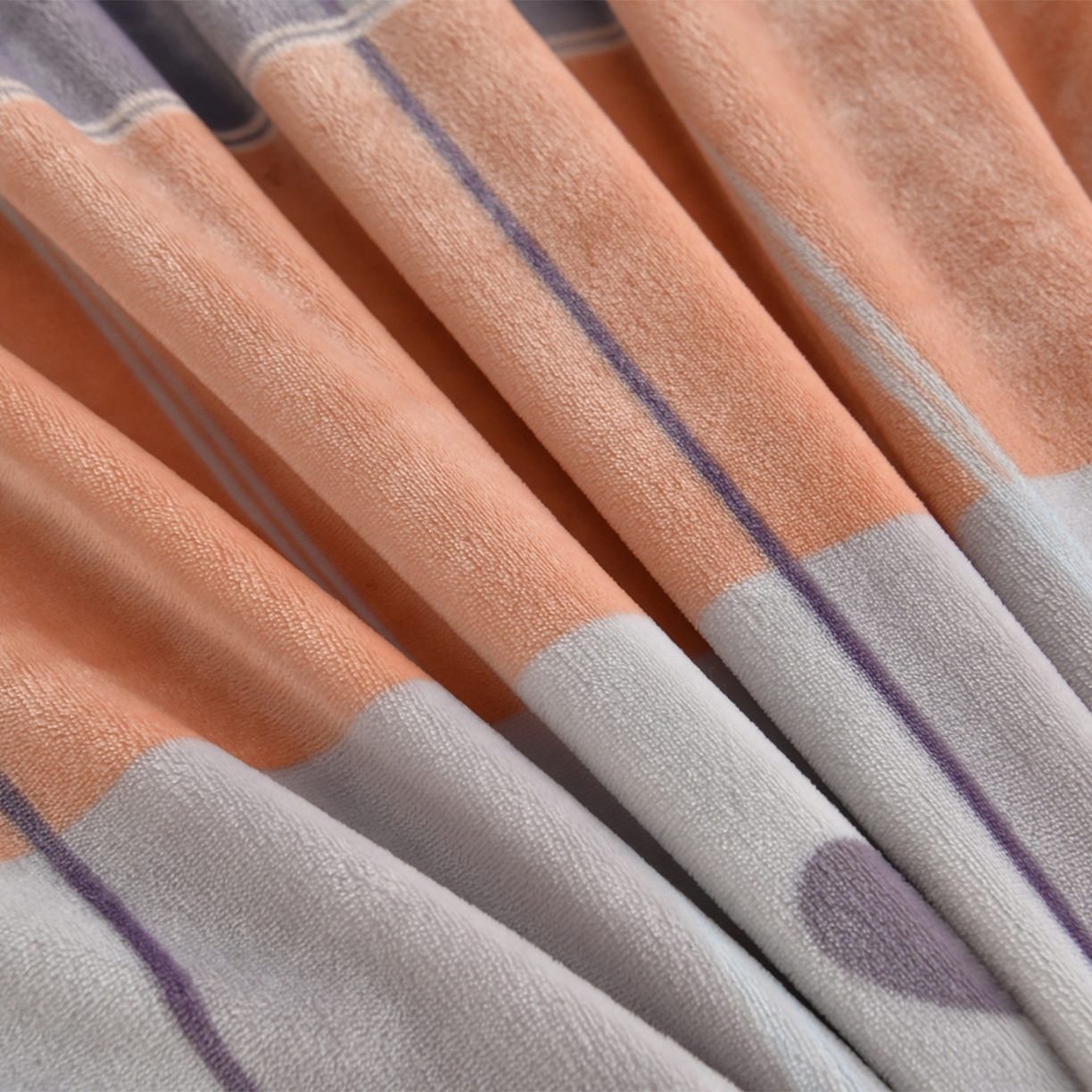 91家纺网 家纺一手货源 找家纺 橘姿家纺 2025新款9-10斤牛奶绒四件套金貂绒四件套 时尚格子