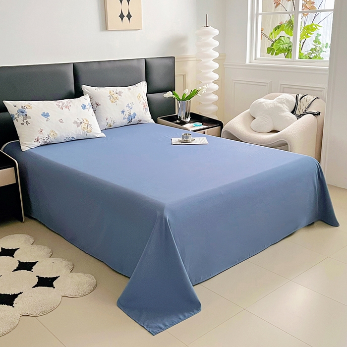 91家纺网 家纺一手货源 找家纺 梵克保罗 2025春夏新款水洗棉麻学生季小号三件套 花语芬芳