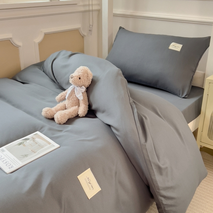 91家纺网 家纺一手货源 找家纺 （总）梵克保罗 2025春夏新品无印风水洗棉学生六件套大礼包三件套枕套被套床单被芯床垫枕芯学生季