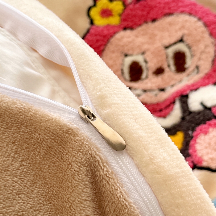 91家纺网 家纺一手货源 找家纺 （总）徕米家居 2025新款卡通毛巾绣绣花牛奶绒四件套