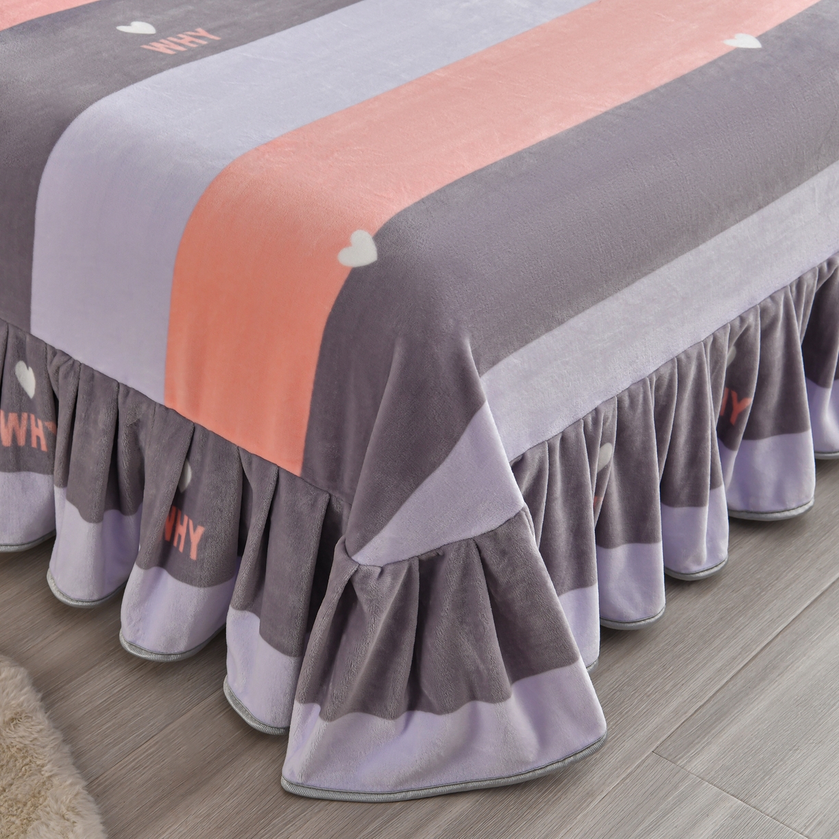 91家纺网 家纺一手货源 找家纺 橘姿家纺 2025新款9-10斤牛奶绒四件套金貂绒四件套 知音