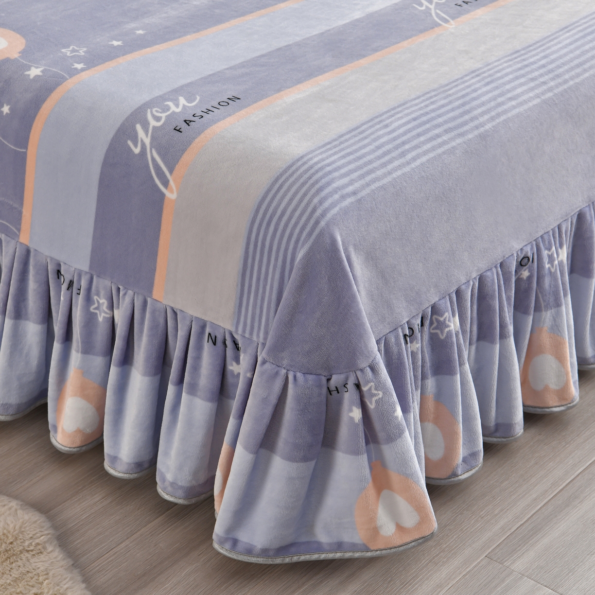 91家纺网 家纺一手货源 找家纺 橘姿家纺 2025新款9-10斤牛奶绒四件套金貂绒四件套 追梦