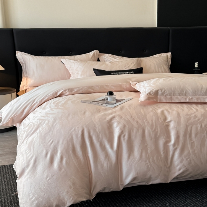 91家纺网 家纺一手货源 找家纺 （总）梵克保罗 2025春夏新品50S长绒棉轻奢提花四件套