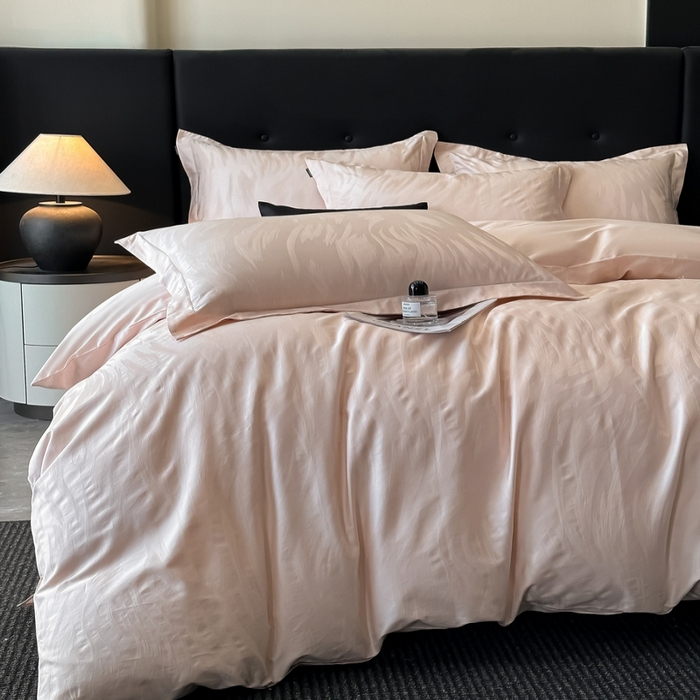 91家纺网 家纺一手货源 找家纺 （总）梵克保罗 2025春夏新品50S长绒棉轻奢提花四件套