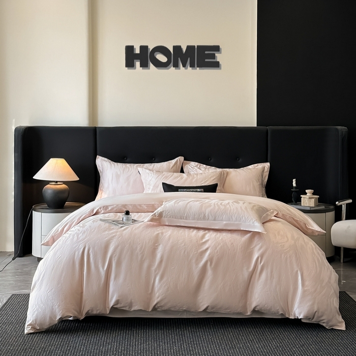 （总）梵克保罗 2025春夏新品50S长绒棉轻奢提花四件套