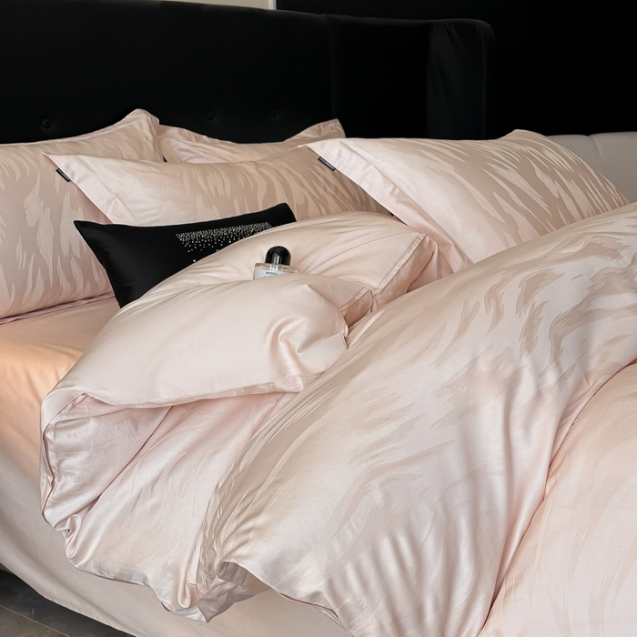 91家纺网 家纺一手货源 找家纺 （总）梵克保罗 2025春夏新品50S长绒棉轻奢提花四件套