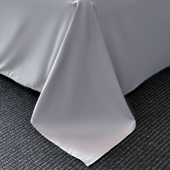 91家纺网 家纺一手货源 找家纺 梵克保罗 2025春夏新品50S长绒棉轻奢提花四件套 柔境-紫