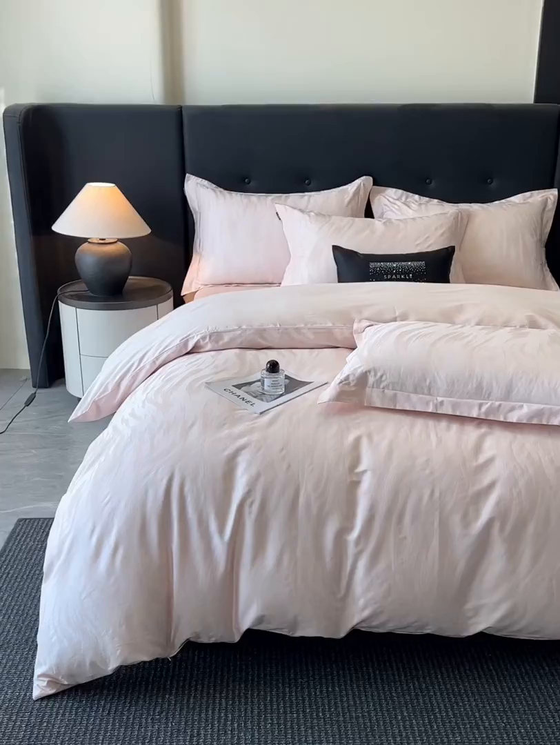 91家纺网 家纺一手货源 找家纺 （总）梵克保罗 2025春夏新品50S长绒棉轻奢提花四件套