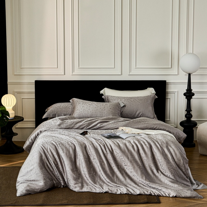 91家纺网 家纺一手货源 找家纺 （总）梵克保罗 2025春夏新款新款纯色LF兰精天丝莱赛尔四件套