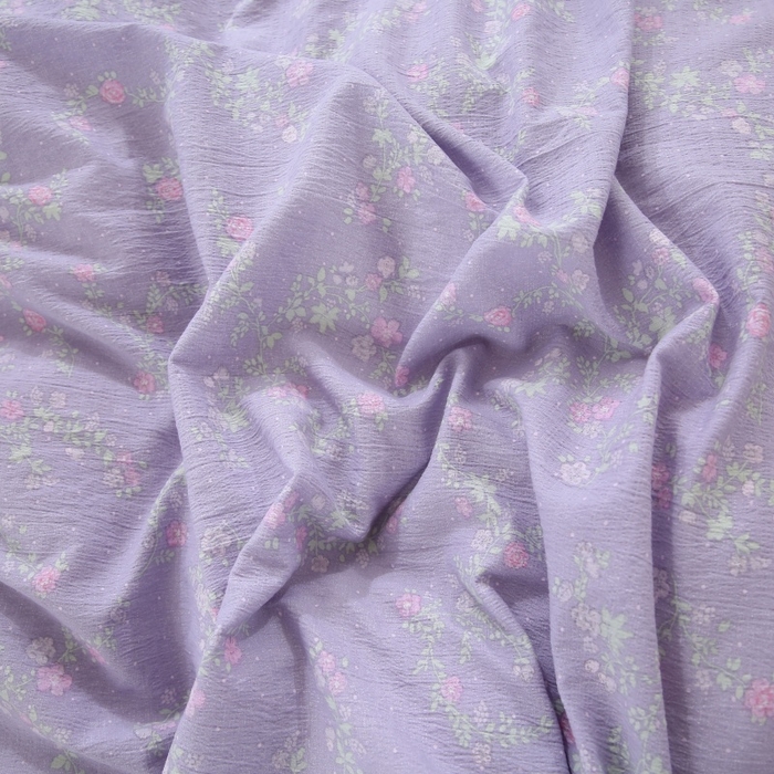 91家纺网 家纺一手货源 找家纺 梵克保罗 2025新款双层纱蕾丝花边床裙四件套 倾心紫