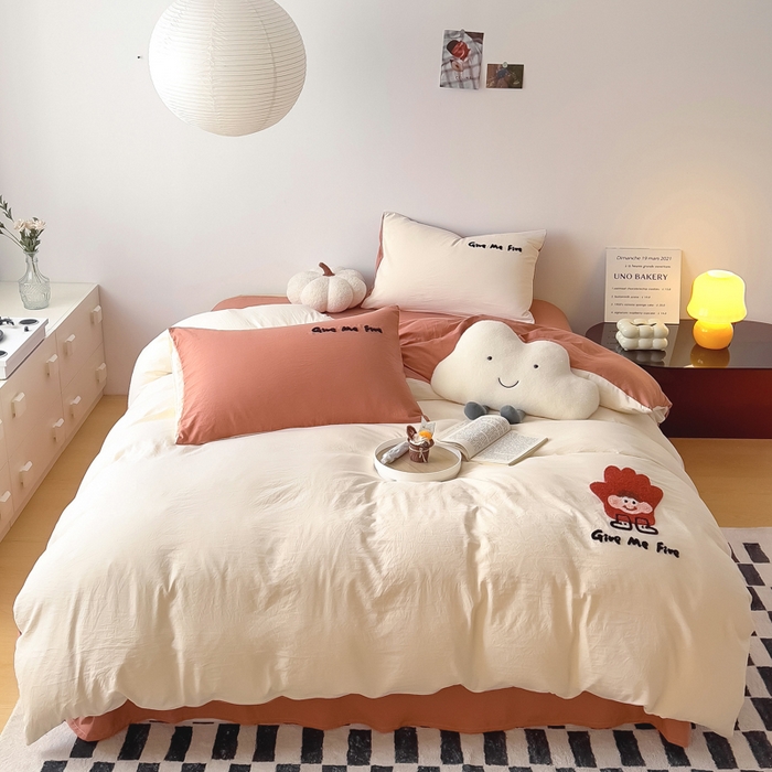 91家纺网 家纺一手货源 找家纺 （总）梵克保罗 2025新款卡通水洗棉毛巾绣四件套