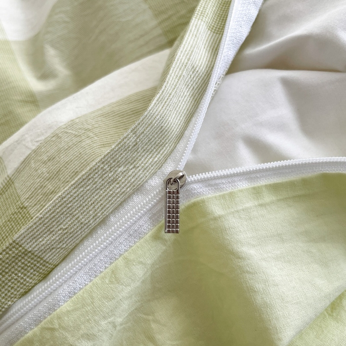 91家纺网 家纺一手货源 找家纺 梵克保罗 2025新款无印风四件套系列 清雅中格-床单款