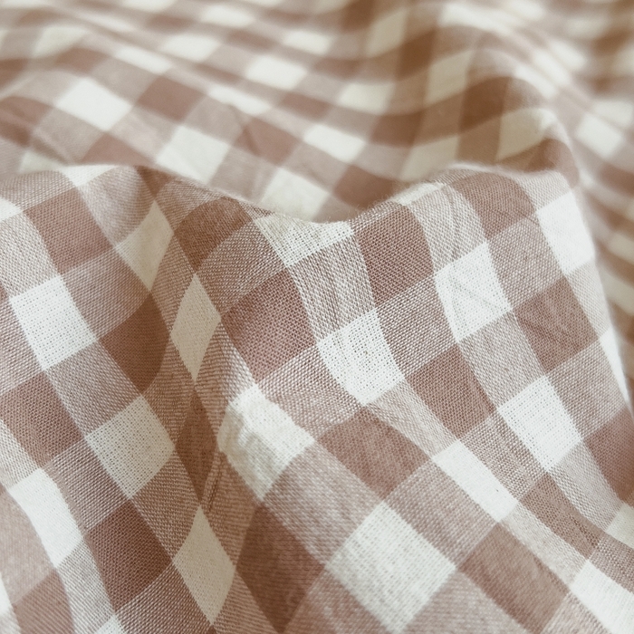 91家纺网 家纺一手货源 找家纺 梵克保罗 2025新款无印风四件套系列 咖小格-床单款