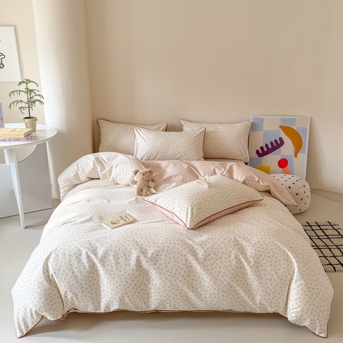 91家纺网 家纺一手货源 找家纺 （总）梵克保罗 2025新款全棉嵌绳四件套