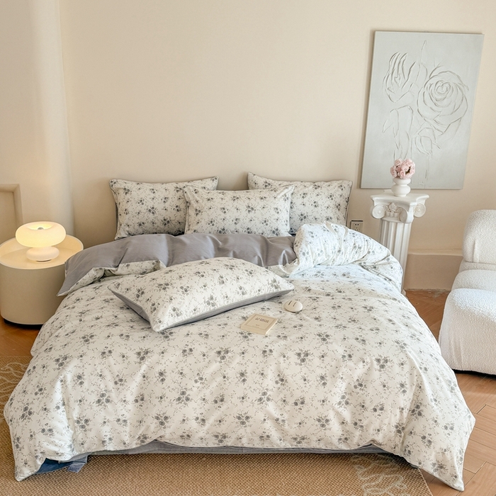 91家纺网 家纺一手货源 找家纺 （总）梵克保罗 2025新款全棉嵌绳四件套