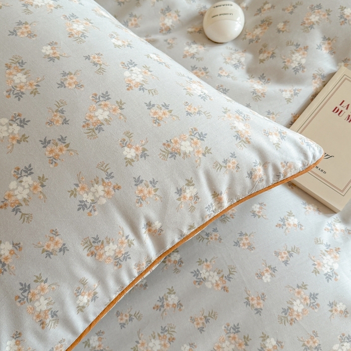 91家纺网 家纺一手货源 找家纺 梵克保罗 2025新款全棉嵌绳四件套 年华