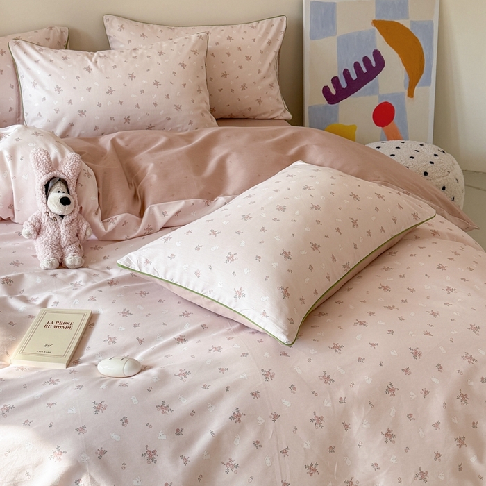 梵克保罗 2025新款全棉嵌绳四件套 小椿芽