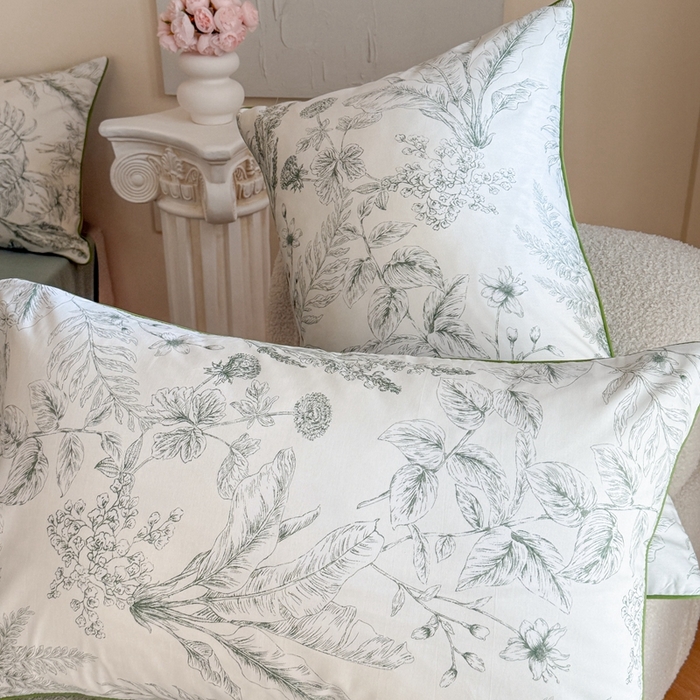 91家纺网 家纺一手货源 找家纺 梵克保罗 2025新款全棉嵌绳四件套 绿野仙踪