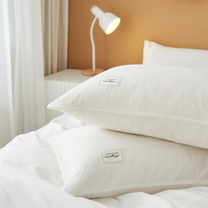 91家纺网 家纺一手货源 找家纺 梵克保罗 2025新款无印风四件套系列 本白-床笠款