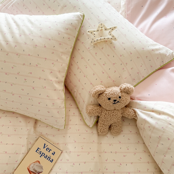 91家纺网 家纺一手货源 找家纺 梵克保罗 2025新款全棉嵌绳四件套 郁香公主