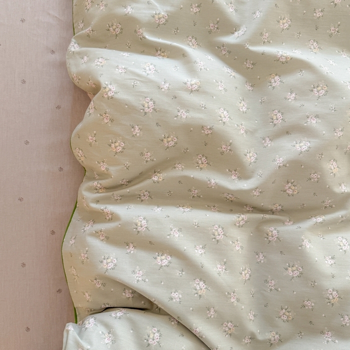 91家纺网 家纺一手货源 找家纺 梵克保罗 2025新款全棉嵌绳四件套 雨汐-绿