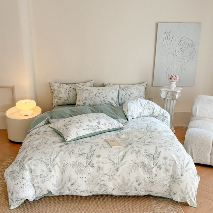 梵克保罗 2025新款全棉嵌绳四件套 绿野仙踪